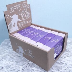 6 Goat Milk Bar Soap Simply Be Well Purple Lavender Clean Caprine Bath Body